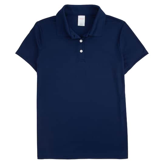 Hanes Sport Cool DRI Women's Performance Polo Shirt in Navy Blue | XL | Michaels®